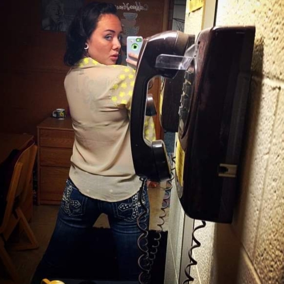 Hello Kitty • Y2k Sheer Nude Button Front Blouse Neon Green Small Graphic - Picture 3 of 6